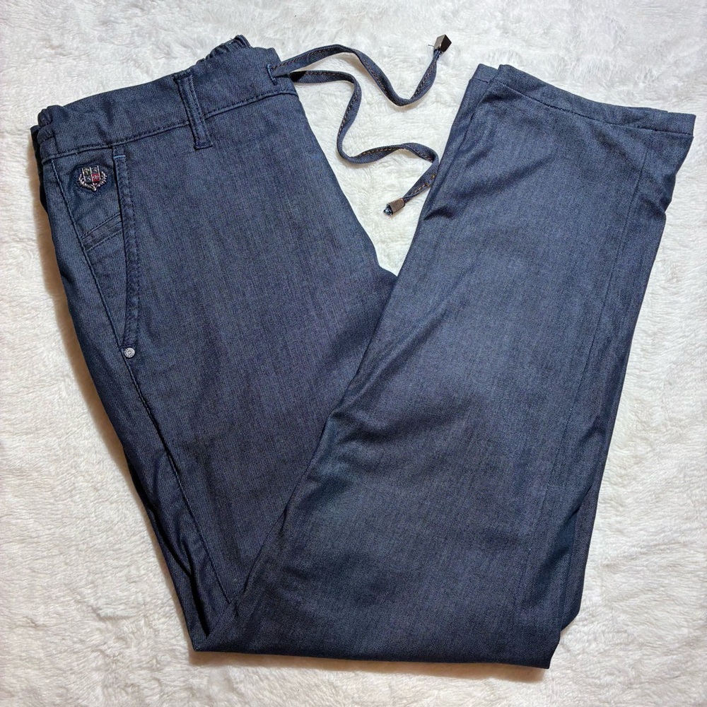 Loro Piana Charcoal Blue Men's Italian Made Jeans, Size 31.